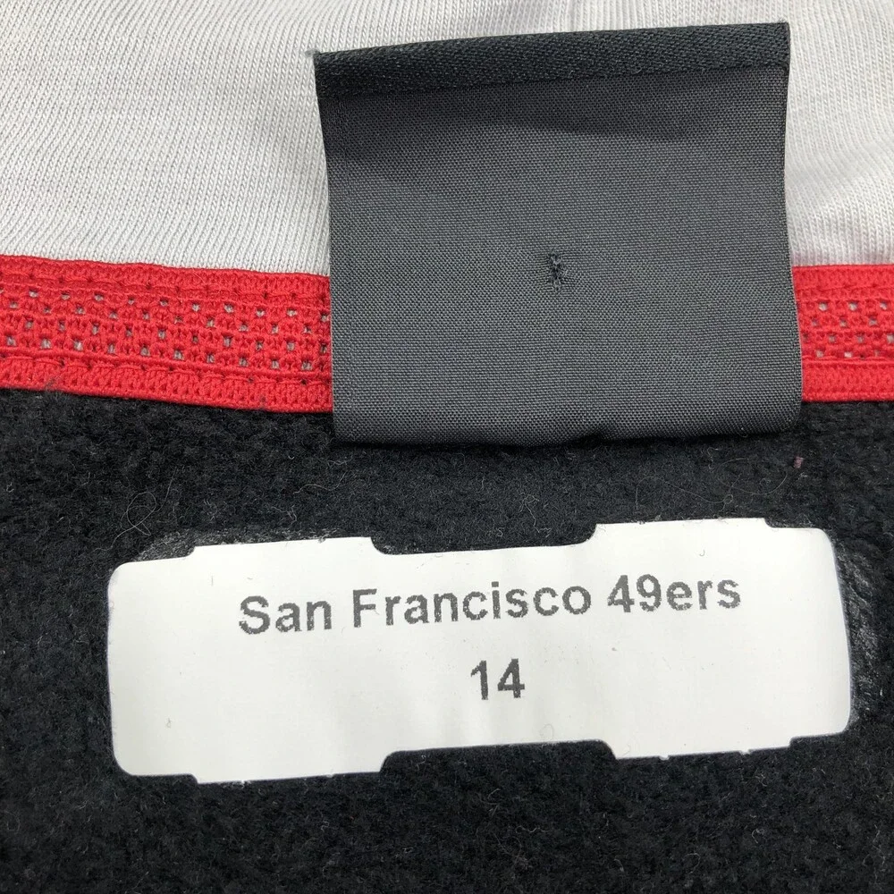 San Francisco 49ers Hoodie Sweatshirt Mens XL Black NFL Football Nike On Field
